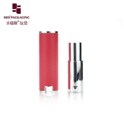 Beli stok merah mewah grosir kosong bulat bentuk sampel tabung lipstik online manufacture