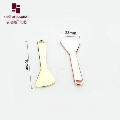 Beli SPA perawatan kulit mewah paduan seng emas datar perak spatula kosmetik logam online manufacture