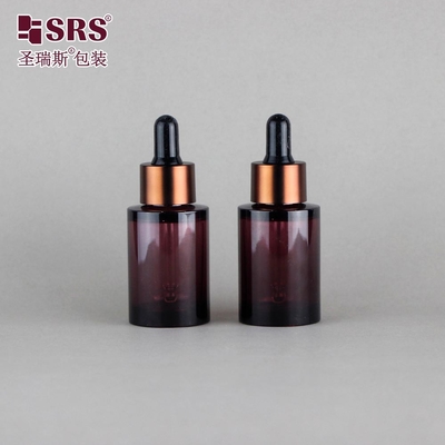 Plastik Dropper Essence Serum Kosmetik Perawatan Kulit Mewah PET 30ml Botol