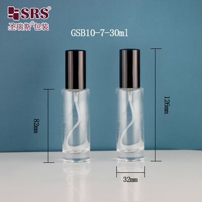 Square Elegant Dispenser Fine Mist Luxury Hand Sanitizer Container 15ml 30ml Botol Semprotan Kaca