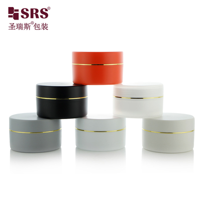 Botol PP Double Wall 100ml 150ml 200ml 250ml Frosted Face Hand Hair Skin Care Lotion Makeup Cream Jar Container