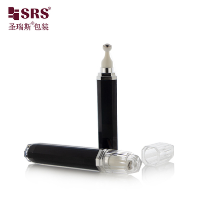 Cat dinding acrylic Double Luxury Custom Color Eye Cream Massage Roll On Bottle Hitam