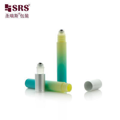 PP PCR Bahan ramah lingkungan Plastik kemasan kosmetik Eye Gel Custom Gradient Warna Roll-On Applicator Botol