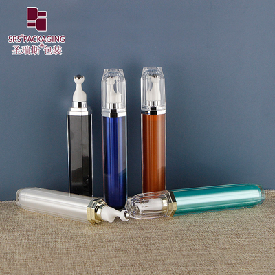 20ml Serum Mata Pijat Roller Steel Bola Botol kustomisasi Mewah Roll On Applicator Botol