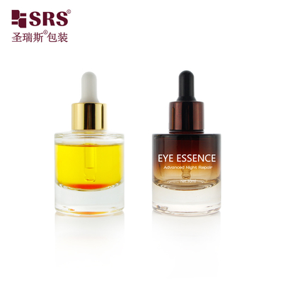30ml 1 oz Kosmetik Kosmetik Kosmetik Serum Botol Dropper Kaca dengan Pipette