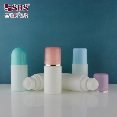 2 oz Round Matte PP PCR Antiperspirant Gel Plastik Roll On Customization Deodorant Roller Bottle