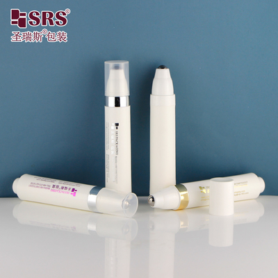 10ml PP PCR Bahan Daur Ulang Plastik Penyesuaian Gaya Pencet Massage Airless Serum Mata 1/3 oz Roll On Bottles