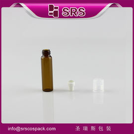 SRS Bulk Grosir 5ml botol kaca amber roll pada botol parfum dengan tutup plastik kru