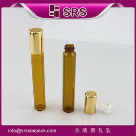 SRS grosir botol bola rol kaca 10ml berwarna kuning untuk penggunaan minyak esensial dengan kualitas yang baik