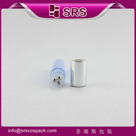 SRS kemasan kosmetik pemasok plastik 10ml triple roll bola pada botol untuk pijat wajah