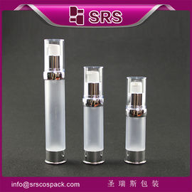 A0214 15ml 20ml 30ml botol pompa tanpa udara matte bening