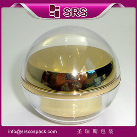 Shangyu pemasok di jual bentuk bola toples kosmetik dengan tutup