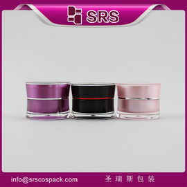 J092-10g mini kantong botol kosmetik warna merah muda dan hitam plastik