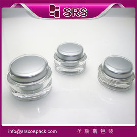 J040 15ml 30ml 50ml botol kosmetik berbentuk bulat untuk krim kulit