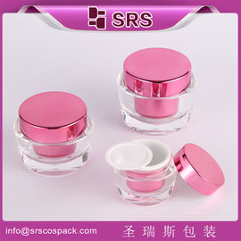 15ml 30ml 50ml perawatan kulit acrylic kosmetik toples pemasok