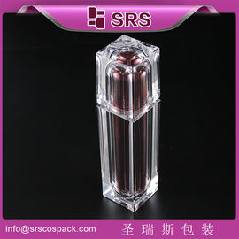 Shengruisi Desain terbaru kosong persegi bermetal Akrilik Luxury Pump Skincare Lotion Botol