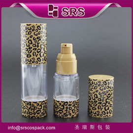 Shengruisi kemasan A027-15ml 30ml 50ml sampel gratis lotion plastik botol tanpa udara