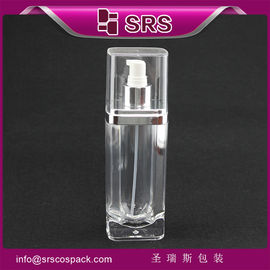 bentuk persegi jelas L051 15ml 30ml 60ml 120ml pompa lotion botol bersih