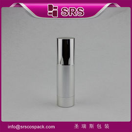 Perak bulat botol airless krim perawatan kulit,lotion berkualitas tinggi botol airless