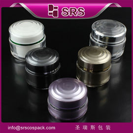 J024 Botol plastik bulat 15ml 30ml 50ml kosmetik