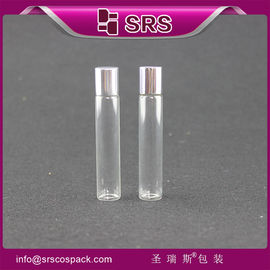 8 ml kaca roll pada botol dengan bola logam, minyak esensial botol bulat