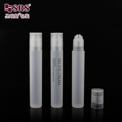 Bulat Jelas Matte Glossy PP PCR Plastik Roller Baja Bola Pijat Roll On Botol 15ml