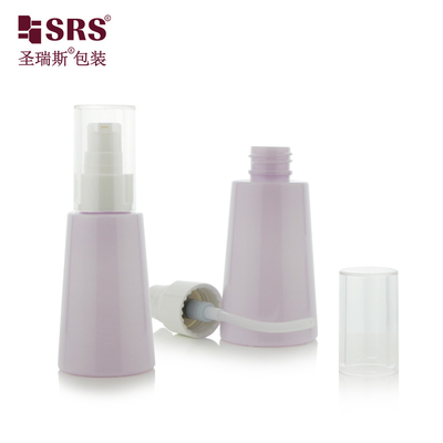 70ml Unik Bentuk Kerucut Custom Warna Plastik Lotion Botol PET Pompa Botol