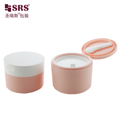 120g Luxury Printed Logo Plastic PP Custom Color Empty Container Untuk Body Scrub Jar