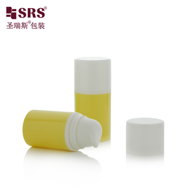 15ml 30ml Luxury White Glossy PP PCR Eco-friendly Lotion Pump Botol Airless Botol 50ml