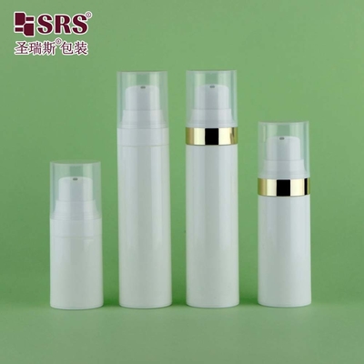 30ml 50ml Luxury Elegant PCR PP Bahan ramah lingkungan Pasta gigi Botol Pompa Tanpa Udara Botol 15ml
