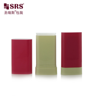 20g Oval Shape Empty PP Stick Twist Up Personal Care Container Pengemasan deodoran