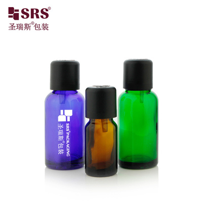 Perawatan rambut Esensi Cairan Botol Kosong Dengan Anak Proof Cap Kaca Botol Minyak Esensial