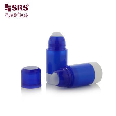 50ML Empty Cosmetic Packaging Roller Steel Ball Bottles Roll On Bottle yang dapat diisi ulang