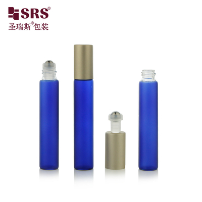 8ml Kaca Bulat Transparan Applicator Cylinder Roller Ball Rollon Perfume Flask