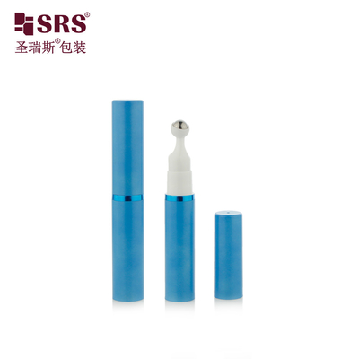 Empty Cosmetic Packaging Press Style Airless Eye Serum 10ml Botol Roller Roll On