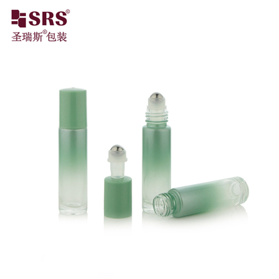 Kemasan botol kaca kosong berbentuk bulat 10 ml untuk minyak esensial roll on fragrance