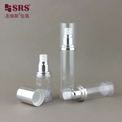 Plastik Transparan AS Kosmetik Empty Packaging Lotion Pump 30ml Botol Tanpa Udara