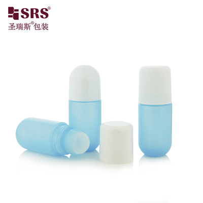 Empty Cosmetic Packaging Flat Cap Customize Color PP Daur Ulang Grosir Botol Bola Roller