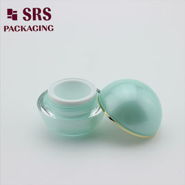 J010 botol krim akrilik dinding ganda hijau muda kosong SRS 15g 30g 50g