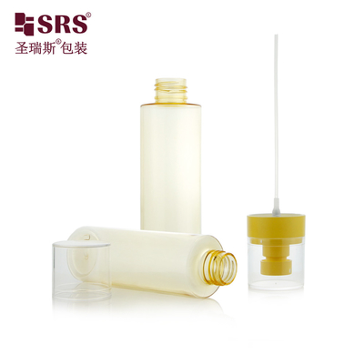 150ml Injeksi Semi-transparan Warna Plastik PCR Bahan Daur Ulang Penyemprot Botol Kosmetik PET
