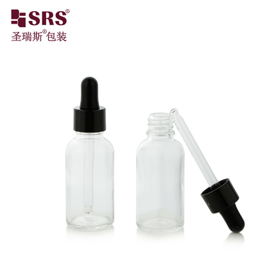 30ml Warna Saham Jelas Pengiriman Cepat Siap Kirim Botol Dropper Kaca Bulat