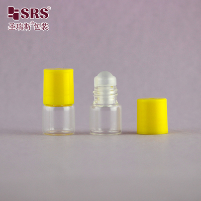 BLP-1ML Mini Travel Size Transparent Glass Vial Roller Ball Bottle Untuk Aroma Minyak Esensial Tanpa Kebocoran