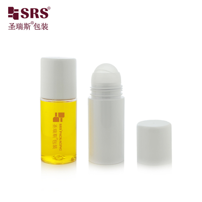PET43 130ML 170ML Bola Plastik PET Roll On Bottle untuk Deodorant Gel Applicator Roll On