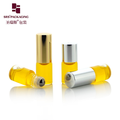 BLP-2ml Round Roll On Container Steel Roller Ball untuk Kemasan Khusus Botol Kaca Minyak Esensial Tanpa Kebocoran