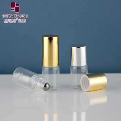 BLP-2ML Roller Ball Packaging Ukuran Perjalanan Minyak Esensial Kaca Transparan Roll On Bottle Tidak ada kebocoran