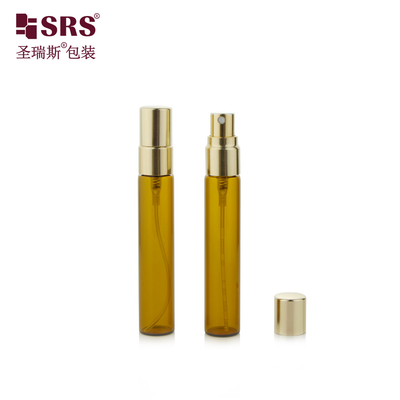 BLPA-8ML 15mm DIA Amber Empty Glass Vial Tube Spray Bottle Dengan Atomizer Kabut halus