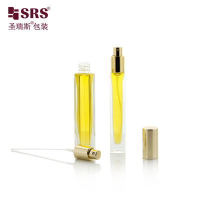 GSB2-10ML Mewah Tanpa Kebocoran Bentuk persegi Penyesuaian Semprot Atomizer Botol Parfum Aroma