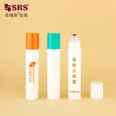 RPP-20ML Matte Glossy Finished In Mold Injeksi Ekonomi Warna Custom PP PCR Desain Roll-On Ramah Lingkungan Botol Proof Leak