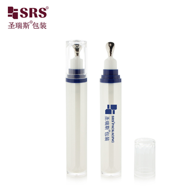 LR001-15ML Kualitas Tinggi Tidak ada kebocoran Akrilik Sesuai Keperluan Serum Mata Aplikasi Kemasan Kosmetik Logam