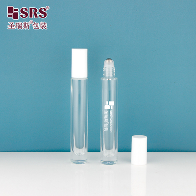 GB1-10ML Botol tebal yang disesuaikan dengan PP PCR Plastic Cap Glass Roll-On Packaging untuk parfum minyak kosmetik dan perawatan kulit